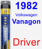 Driver Wiper Blade for 1982 Volkswagen Vanagon - Assurance