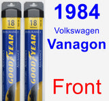 Front Wiper Blade Pack for 1984 Volkswagen Vanagon - Assurance