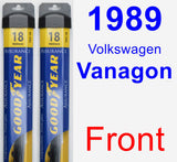 Front Wiper Blade Pack for 1989 Volkswagen Vanagon - Assurance