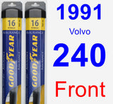 Front Wiper Blade Pack for 1991 Volvo 240 - Assurance