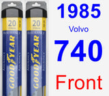 Front Wiper Blade Pack for 1985 Volvo 740 - Assurance
