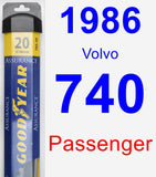Passenger Wiper Blade for 1986 Volvo 740 - Assurance