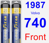 Front Wiper Blade Pack for 1987 Volvo 740 - Assurance