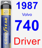 Driver Wiper Blade for 1987 Volvo 740 - Assurance