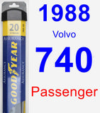 Passenger Wiper Blade for 1988 Volvo 740 - Assurance