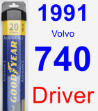 Driver Wiper Blade for 1991 Volvo 740 - Assurance