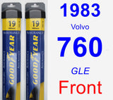 Front Wiper Blade Pack for 1983 Volvo 760 - Assurance