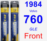 Front Wiper Blade Pack for 1984 Volvo 760 - Assurance