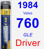 Driver Wiper Blade for 1984 Volvo 760 - Assurance