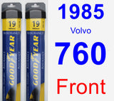 Front Wiper Blade Pack for 1985 Volvo 760 - Assurance