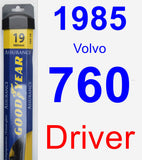 Driver Wiper Blade for 1985 Volvo 760 - Assurance