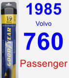Passenger Wiper Blade for 1985 Volvo 760 - Assurance