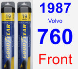 Front Wiper Blade Pack for 1987 Volvo 760 - Assurance
