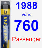 Passenger Wiper Blade for 1988 Volvo 760 - Assurance