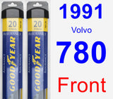 Front Wiper Blade Pack for 1991 Volvo 780 - Assurance