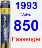 Passenger Wiper Blade for 1993 Volvo 850 - Assurance