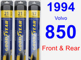 Front & Rear Wiper Blade Pack for 1994 Volvo 850 - Assurance