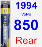 Rear Wiper Blade for 1994 Volvo 850 - Assurance