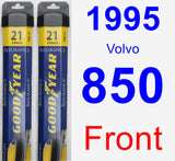 Front Wiper Blade Pack for 1995 Volvo 850 - Assurance