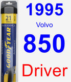 Driver Wiper Blade for 1995 Volvo 850 - Assurance