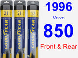 Front & Rear Wiper Blade Pack for 1996 Volvo 850 - Assurance