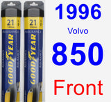 Front Wiper Blade Pack for 1996 Volvo 850 - Assurance