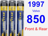 Front & Rear Wiper Blade Pack for 1997 Volvo 850 - Assurance