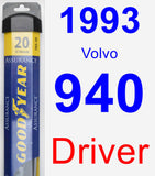 Driver Wiper Blade for 1993 Volvo 940 - Assurance