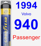 Passenger Wiper Blade for 1994 Volvo 940 - Assurance