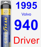 Driver Wiper Blade for 1995 Volvo 940 - Assurance