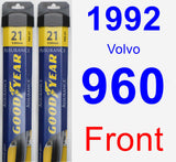 Front Wiper Blade Pack for 1992 Volvo 960 - Assurance