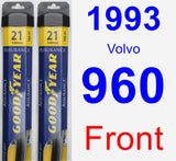 Front Wiper Blade Pack for 1993 Volvo 960 - Assurance