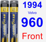 Front Wiper Blade Pack for 1994 Volvo 960 - Assurance
