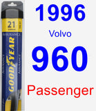 Passenger Wiper Blade for 1996 Volvo 960 - Assurance