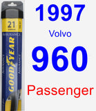 Passenger Wiper Blade for 1997 Volvo 960 - Assurance
