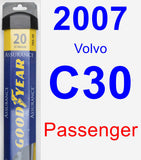 Passenger Wiper Blade for 2007 Volvo C30 - Assurance