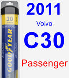 Passenger Wiper Blade for 2011 Volvo C30 - Assurance