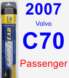 Passenger Wiper Blade for 2007 Volvo C70 - Assurance