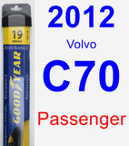 Passenger Wiper Blade for 2012 Volvo C70 - Assurance