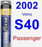 Passenger Wiper Blade for 2002 Volvo S40 - Assurance