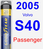 Passenger Wiper Blade for 2005 Volvo S40 - Assurance