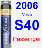 Passenger Wiper Blade for 2006 Volvo S40 - Assurance