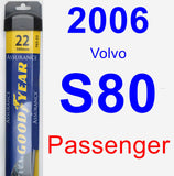 Passenger Wiper Blade for 2006 Volvo S80 - Assurance