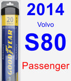 Passenger Wiper Blade for 2014 Volvo S80 - Assurance