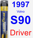 Driver Wiper Blade for 1997 Volvo S90 - Assurance