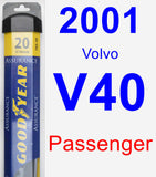 Passenger Wiper Blade for 2001 Volvo V40 - Assurance