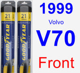 Front Wiper Blade Pack for 1999 Volvo V70 - Assurance