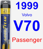 Passenger Wiper Blade for 1999 Volvo V70 - Assurance