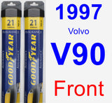 Front Wiper Blade Pack for 1997 Volvo V90 - Assurance