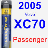 Passenger Wiper Blade for 2005 Volvo XC70 - Assurance